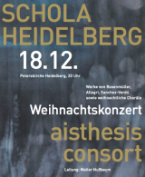 Plakat Weihnachtskonzert Heidelberg