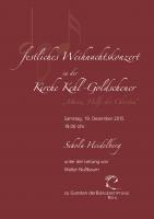Plakat Weihnachtskonzert Kehl-Goldscheuer