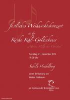 Plakat Weihnachtskonzert Kehl-Goldscheuer